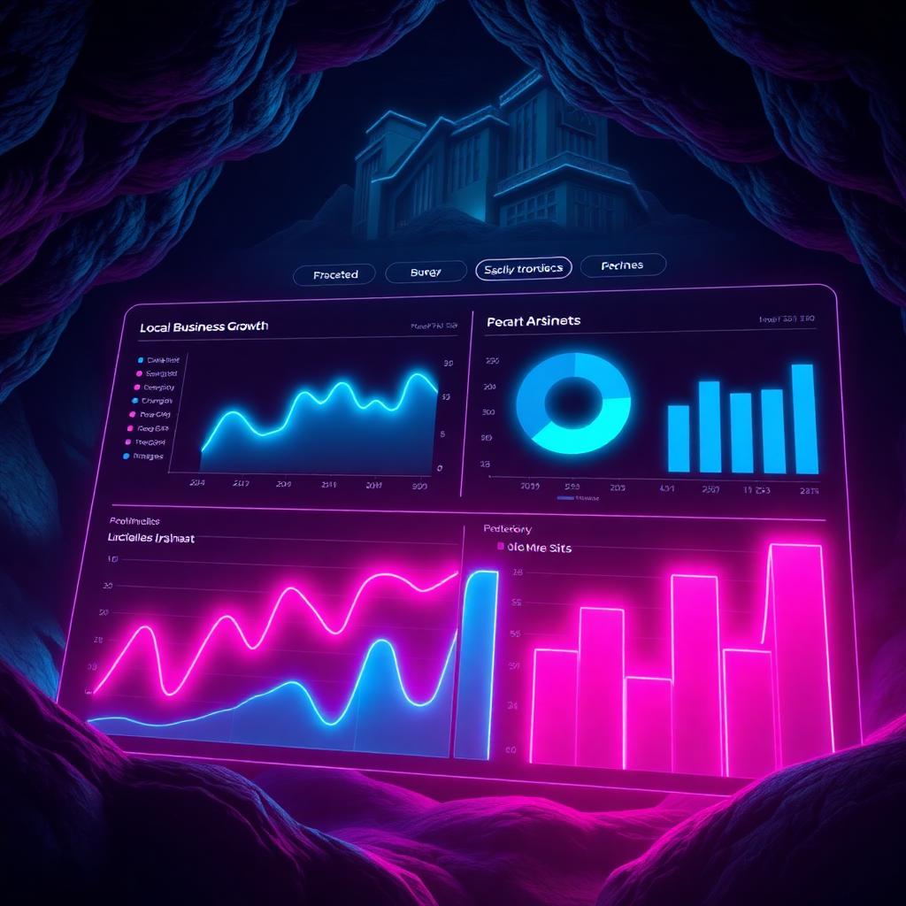 Neon marketing dashboard